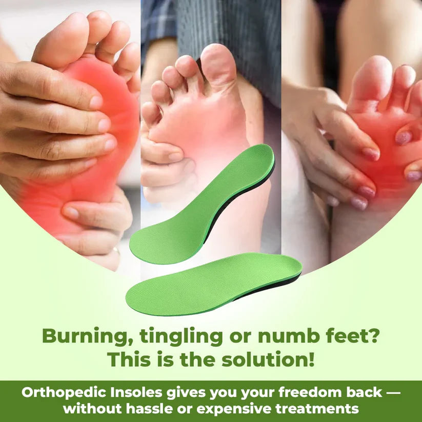 Orthopedic Insoles - Pain relieving and shock absorbing